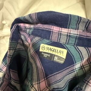 Magellan Outdoors Multicolor Plaid Shirt